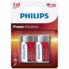 PHILIPS - POWER ALKALINE PILA D LR20 BLISTER*2