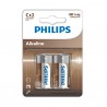 PHILIPS - ALKALINE PILA C LR14 BLISTER*2