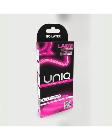 Lady Condom Uniq Condón Femenino x 3 Unidades