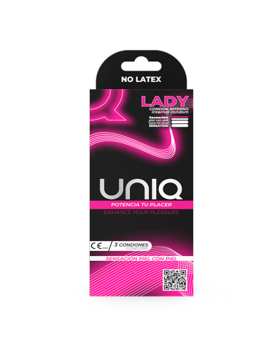Lady Condom Uniq Condón Femenino x 3 Unidades
