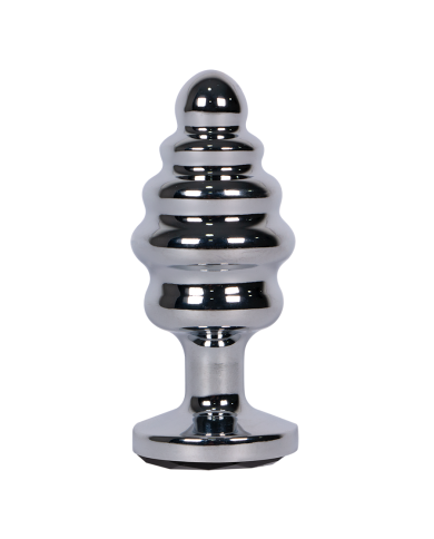 Plug Anal Drill Gema negra Talla L