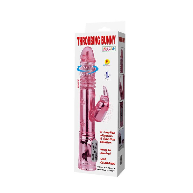 BAILE - THROBBING BUNNY ROTADOR RAMPANTE ROSA