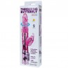 BAILE - VIBRADOR RECARGABLE CON ROTACION Y ESTIMULADOR THROBBING BUTTERF