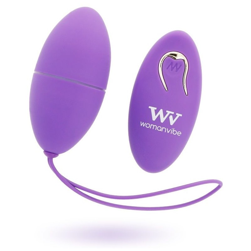 WOMANVIBE - ALSAN HUEVO CONTROL REMOTO NEGRO SILICONA PURPLE