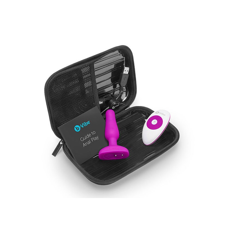 B-VIBE - NOVICE CONTROL REMOTO ANAL PLUG FUCSIA