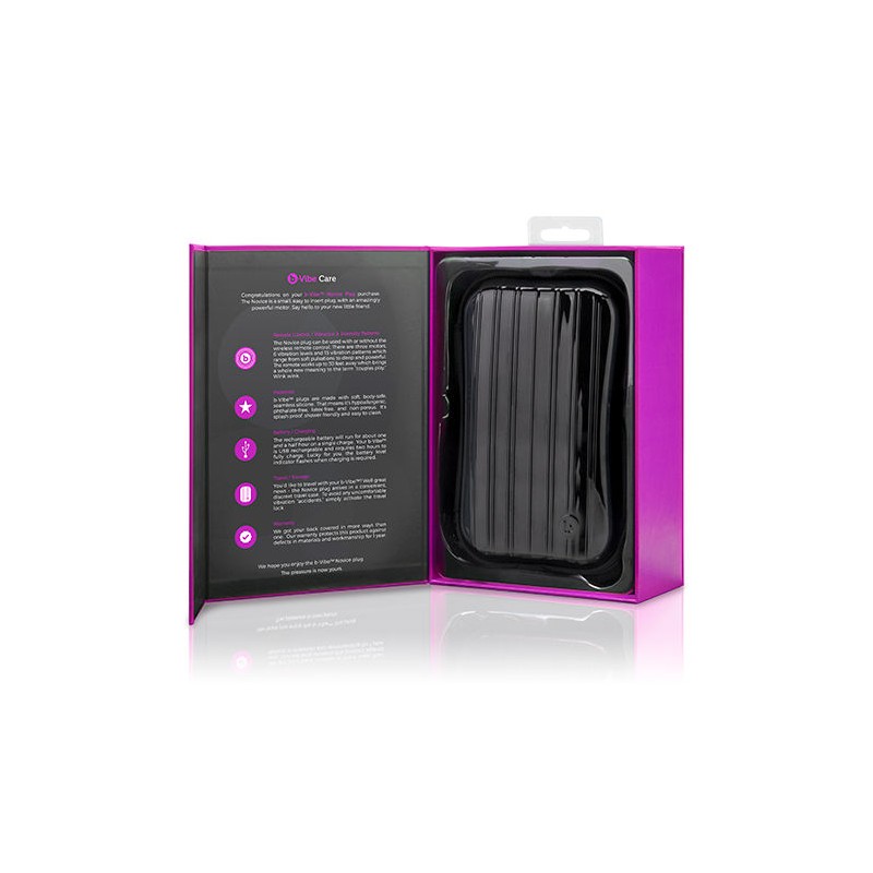 B-VIBE - NOVICE CONTROL REMOTO ANAL PLUG FUCSIA