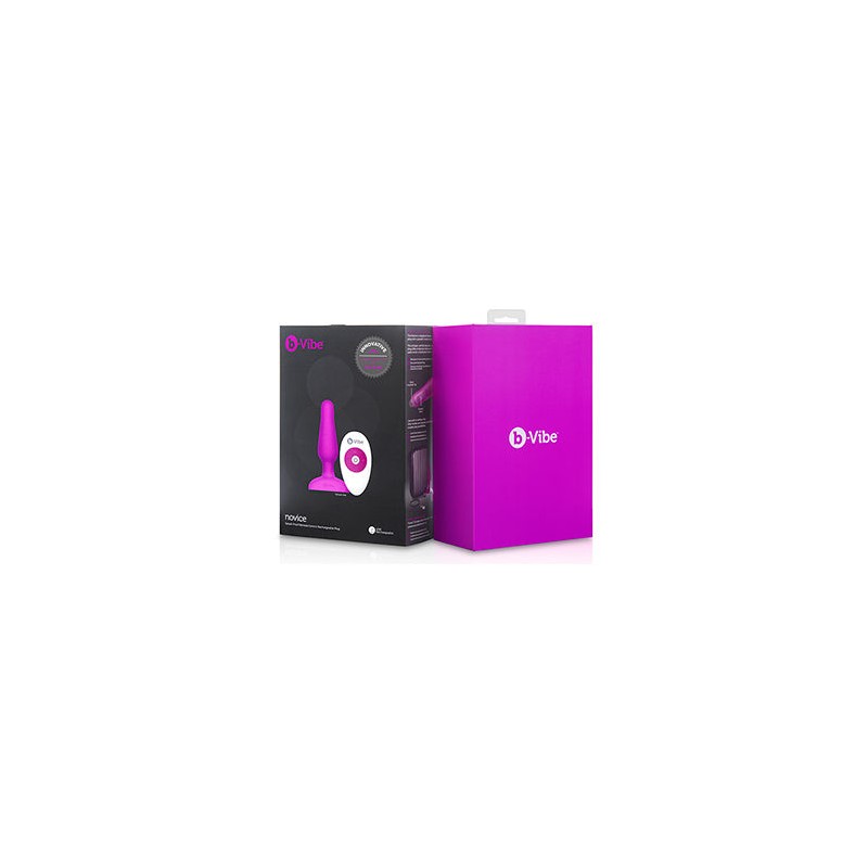 B-VIBE - NOVICE CONTROL REMOTO ANAL PLUG FUCSIA