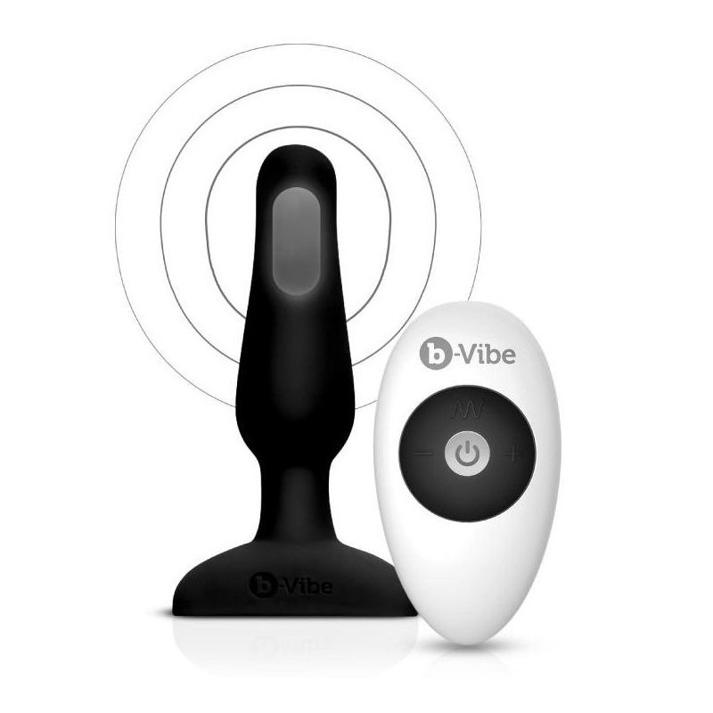 B-VIBE - NOVICE CONTROL REMOTO ANAL PLUG NEGRO