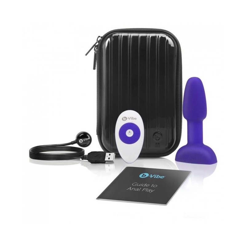 B-VIBE - RIMMING CONTROL REMOTO ANAL PLUG PETITE LILA