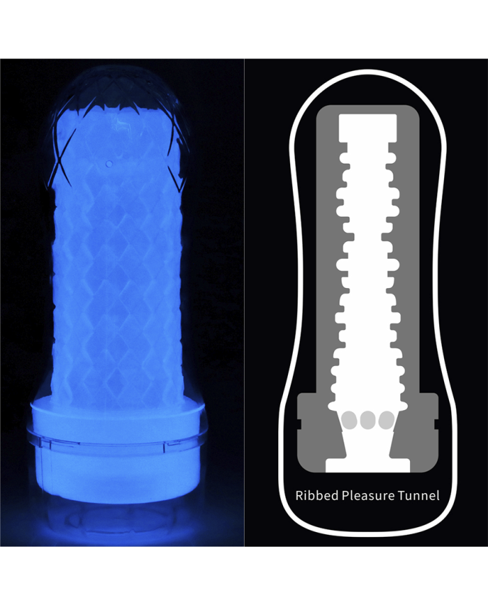 Masturbador Lumino Play Ribbed