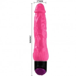 BAILE - COLORFUL SEX VIBRADOR REALISTICO ROSA 24 CM