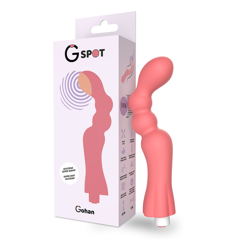 G-SPOT -  GOHAN VIBRADOR PUNTO G LIGHT RED