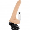 BASECOCK - VIBRADOR REALISTICO CONTROL REMOTO NEGRO CON TESTICULOS 19.5 CM -O- 4 CM