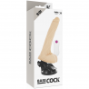 BASECOCK - VIBRADOR REALISTICO CONTROL REMOTO NATURAL 19 CM -O- 4 CM