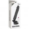 BASECOCK - VIBRADOR REALISTICO CONTROL REMOTO NEGRO 20 CM -O- 4 CM