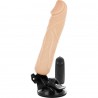 BASECOCK - VIBRADOR REALISTICO CONTROL REMOTO NEGRO 18.5 CM -O- 4CM