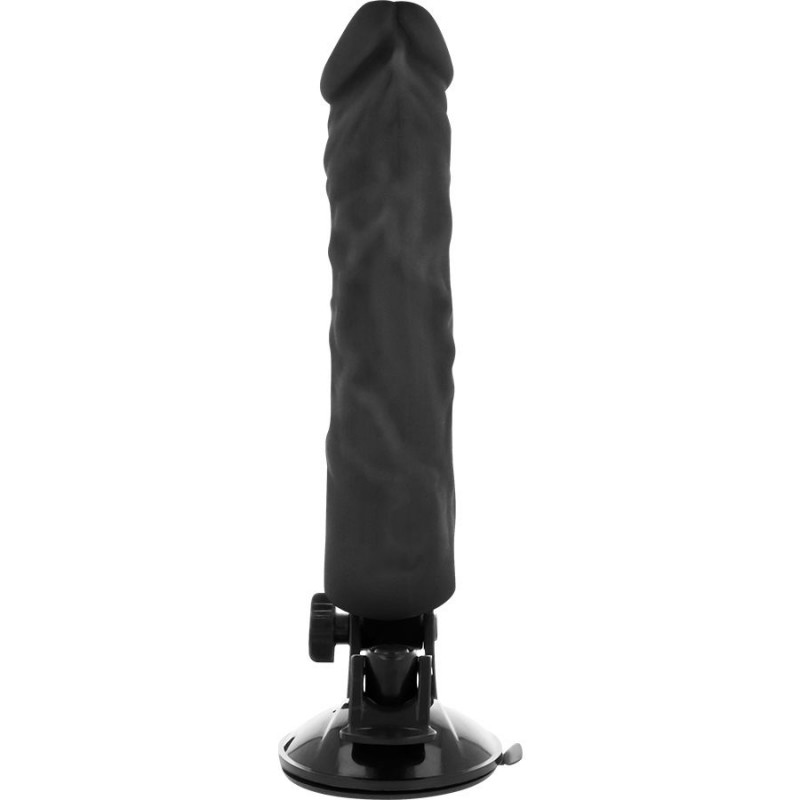 BASECOCK - VIBRADOR REALISTICO CONTROL REMOTO NEGRO 21 CM -O- 4 CM