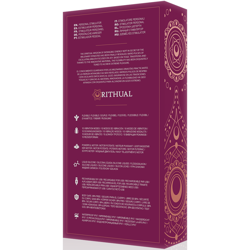 ESTIMULADOR RITUAL KRIYA PUNTO-G RECARGABLE ORQUIDEA