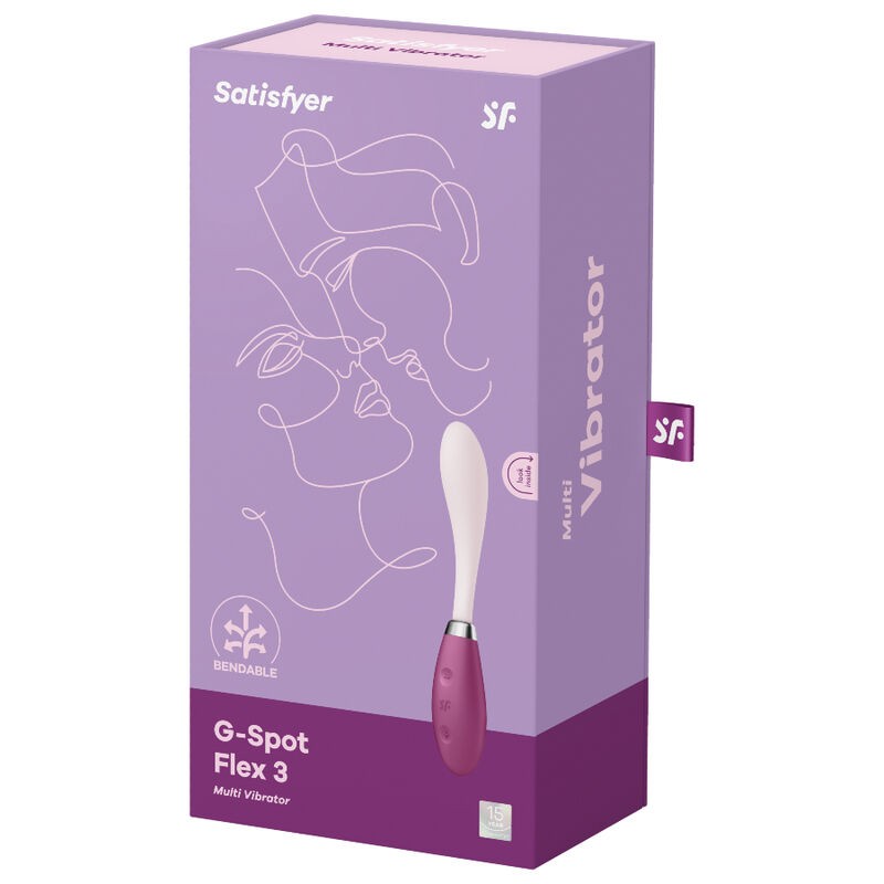 SATISFYER - G-SPOT FLEX 3 MULTI VIBRADOR ROJO