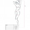PASSION - WOMAN BS019 BODYSTOCKING NEGRO TALLA UNICA