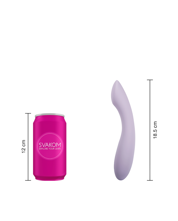 Estimulador Punto G y Clitorial Amy 2 Lila Pastel By Svakom Estimulador Punto G y Clitorial Amy 2 Lila Pastel By Svakom