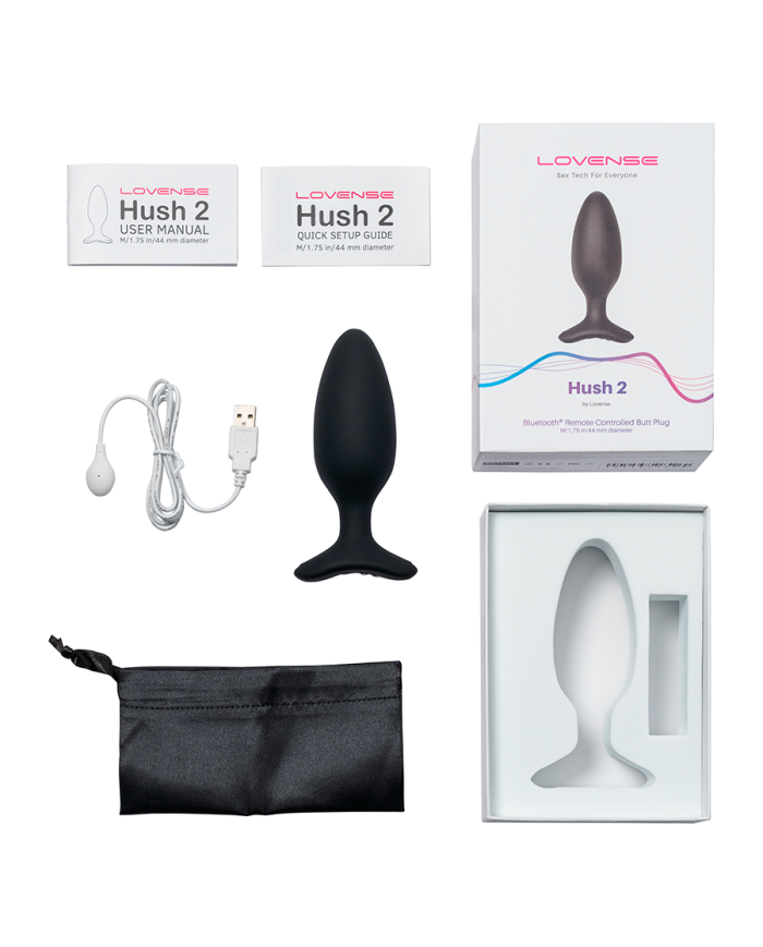Vibrador Anal Hush 2 (1.75 pulgadas) Controlado por APP Global by Lovense