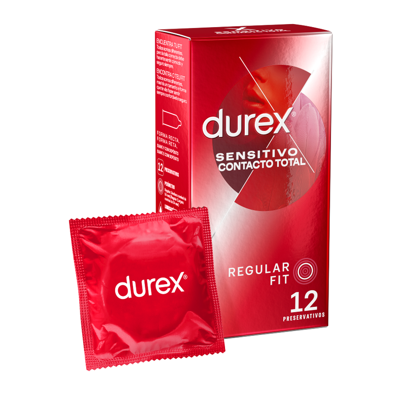 DUREX - SENSITIVO CONTACTO TOTAL 12 UNIDADES