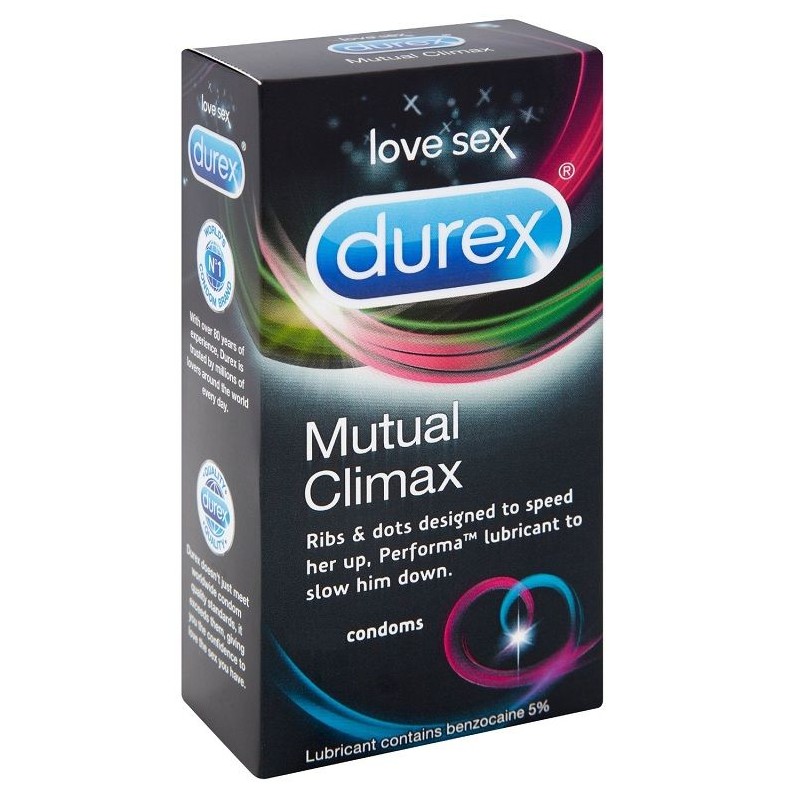 DUREX - CLIMAX MUTUO 12 UNIDADES