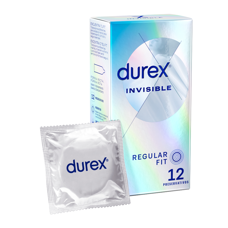 DUREX - INVISIBLE EXTRA FINO 12 UNIDADES