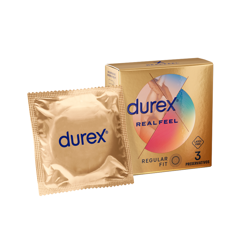 DUREX - REAL FEEL PRESERVATIVOS 3 UNIDADES