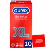 DUREX - PRESERVATIVOS SENSITIVO XL 10 UNIDADES