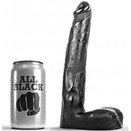 ALL BLACK - DILDO REALISTICO 21 CM