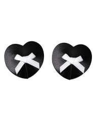 Cubrepezones Ribbon Black