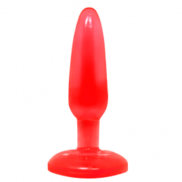 BAILE - PLUG ANAL TACTO SUAVE ROJO 14.2 CM