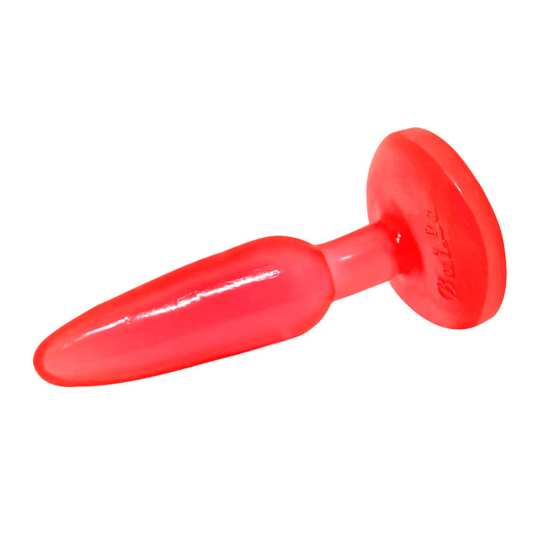 BAILE - PLUG ANAL TACTO SUAVE ROJO 14.2 CM