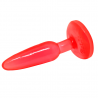 BAILE - PLUG ANAL TACTO SUAVE ROJO 14.2 CM