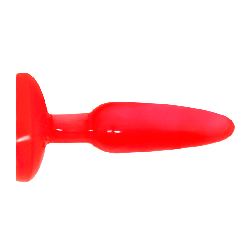 BAILE - PLUG ANAL TACTO SUAVE ROJO 14.2 CM