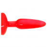 BAILE - PLUG ANAL TACTO SUAVE ROJO 14.2 CM