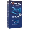 CONTROL - DUO NATURA 2-1 PRESERVATIVO + GEL 6 UDS