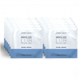 MIXGLISS - LUBRICANTE BASE DE AGUA NATURAL 12 MONODOSIS 4 ML