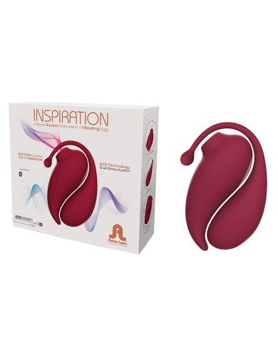 Set de VIbrador Punto G y Estimulador Clitorial por Ondas Inspiration Controlado por APP Global