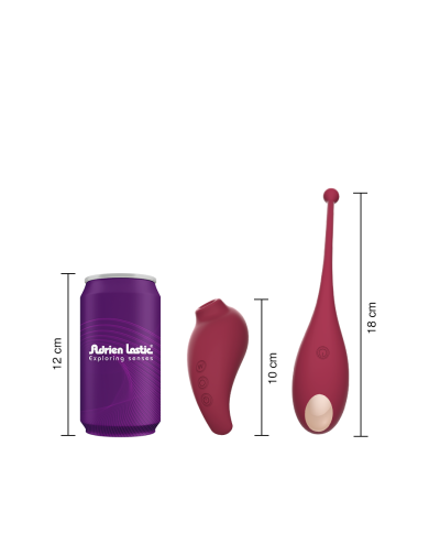 Set de VIbrador Punto G y Estimulador Clitorial por Ondas Inspiration Controlado por APP Global
