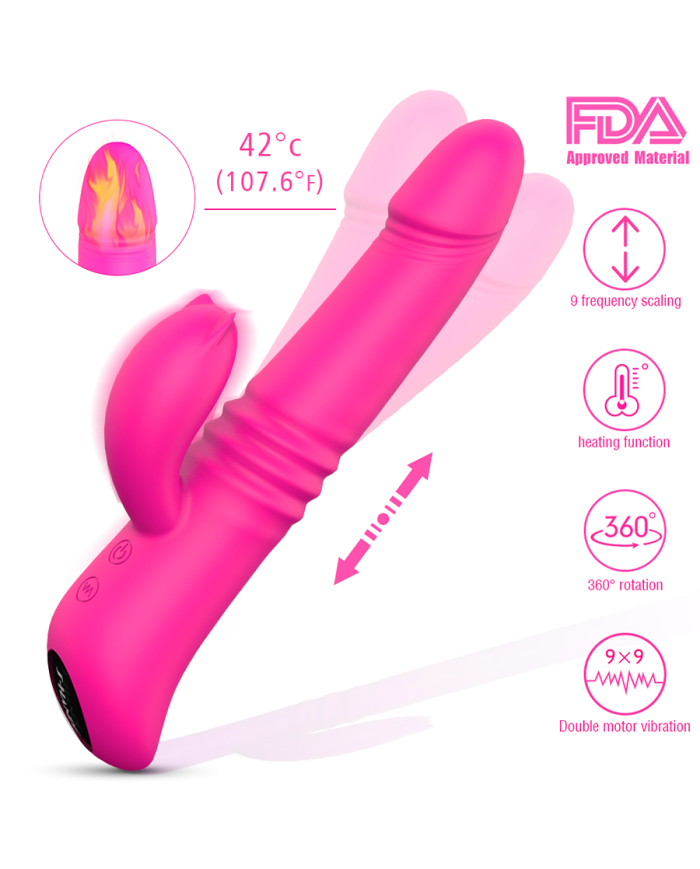 Vibrador Doble Estimulación Kaya Pink