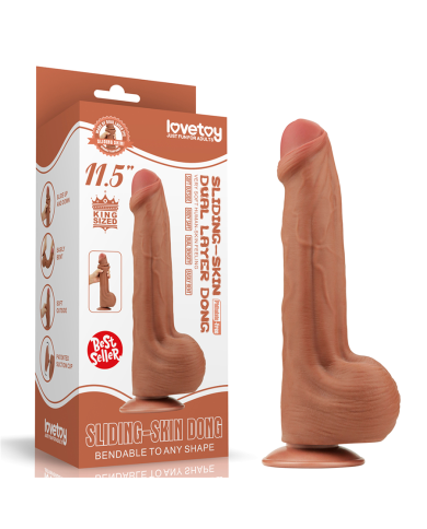 11.5'' King Sized Sliding Skin Dual Layer Dong Brown