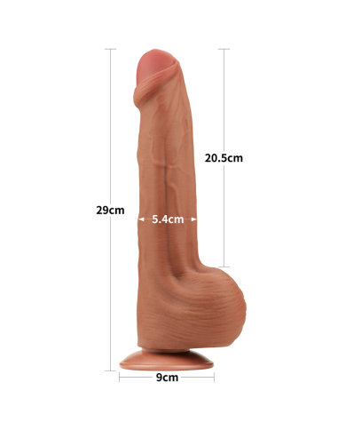 11.5'' King Sized Sliding Skin Dual Layer Dong Brown
