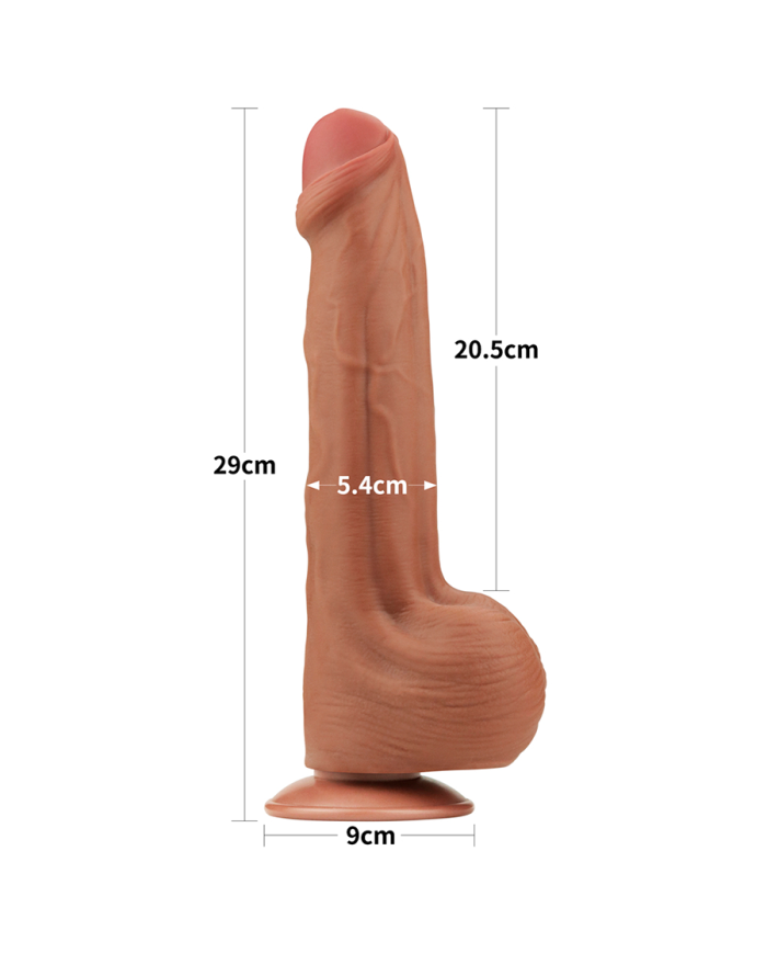 11.5'' King Sized Sliding Skin Dual Layer Dong Brown
