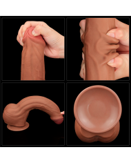 11.5'' King Sized Sliding Skin Dual Layer Dong Brown