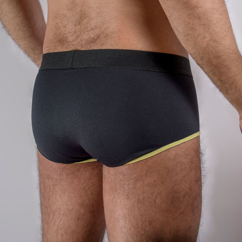 MACHO - MS24A CALZONCILLO BRIEF DARK AMARILLO M