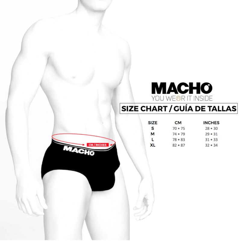 MACHO - MS24A CALZONCILLO BRIEF DARK AMARILLO M