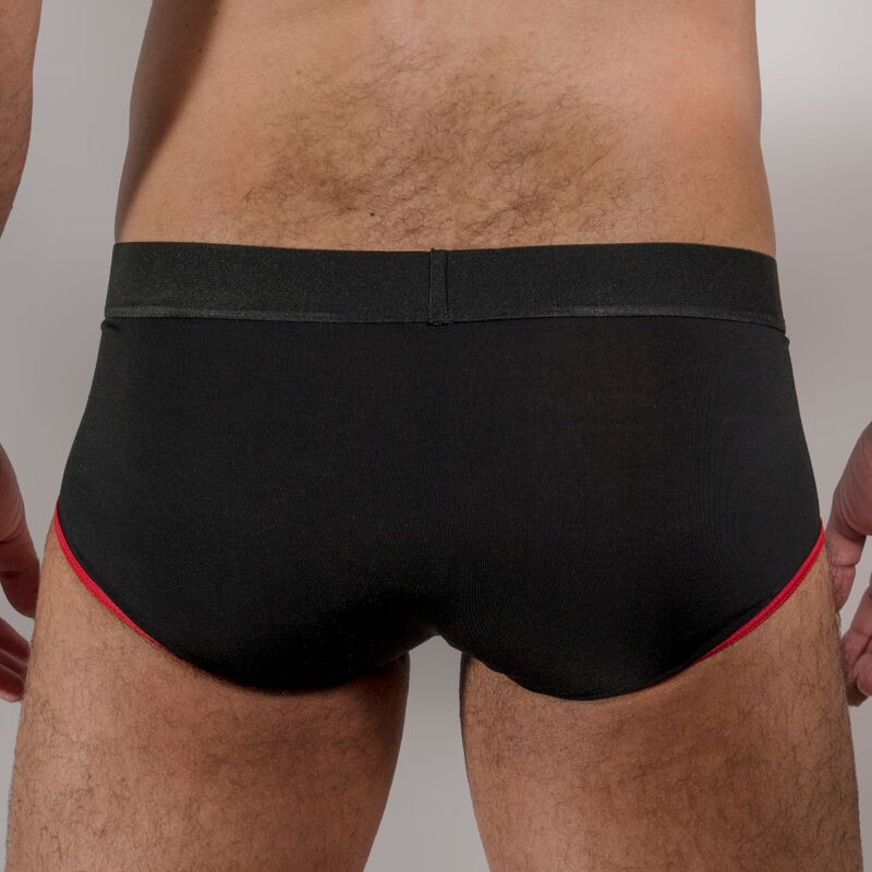 MACHO - MS24R CALZONCILLO BRIEF DARK ROJO S